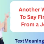Another Way to Say Fired From a Job